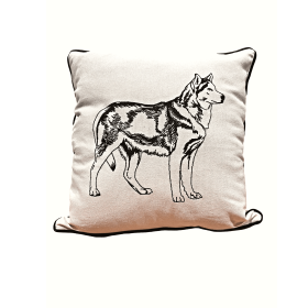 HUSKY DOG PILLOW